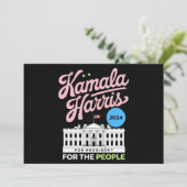 Kamala Harris 2024 sociaal-democraat stem blauw Kaart (Staand voorkant)