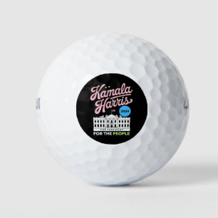 Kamala Harris 2024 Sociaal Democratische Stem Blau Golfballen