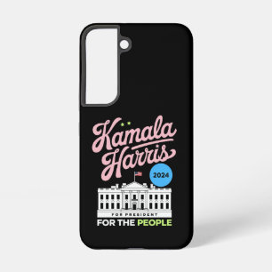 Kamala Harris 2024 Sociaal Democratische Stem Blau Samsung Galaxy Hoesje