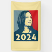 Kamala Harris 2024 Spandoek (Verticaal)