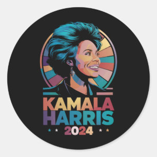 Kamala Harris 2024 Stem President Kamala Verkiezin Ronde Sticker