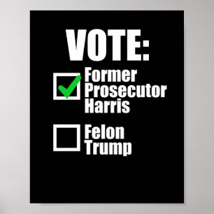 Kamala Harris 2024 - Stem voormalig aanklager Harr Poster