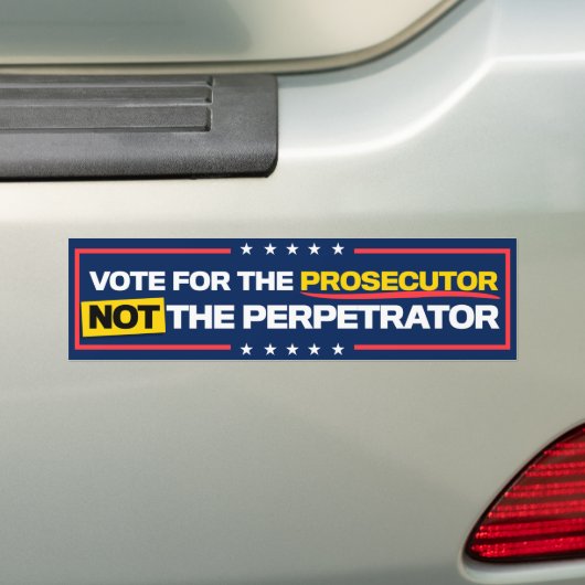 Kamala Harris 2024 Stemaanklager niet dader Bumpersticker (Op auto)