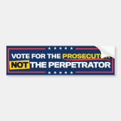 Kamala Harris 2024 Stemaanklager niet dader Bumpersticker (Voorkant)