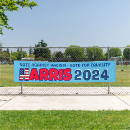 Kamala Harris 2024 Stemming tegen Racisme Banner