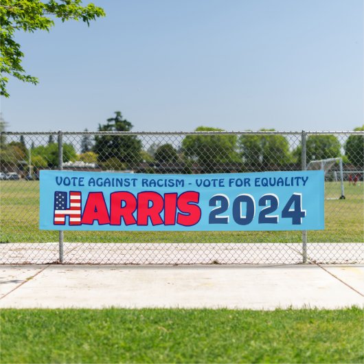 Kamala Harris 2024 Stemming tegen Racisme Banner (Insitu)