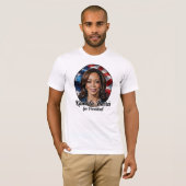 Kamala Harris 2024 Sterren en strepen T-shirt (Voorkant volledig)