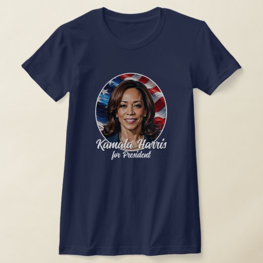 Kamala Harris 2024 Sterren en strepen T-shirt (Laagn)