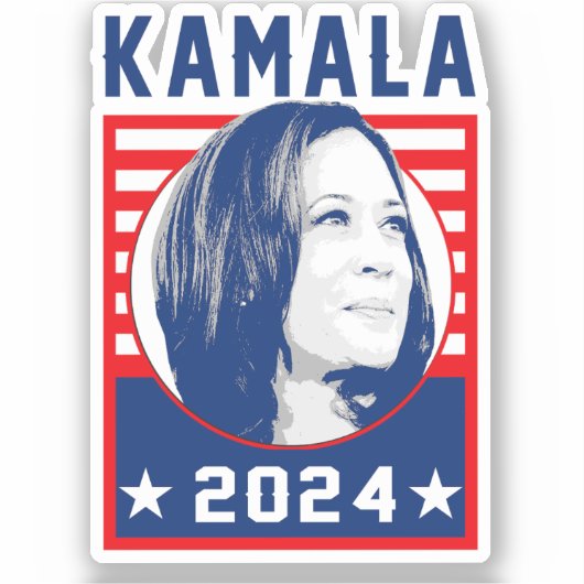 Kamala Harris 2024 Sticker (Voorkant)