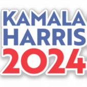 Kamala Harris 2024 Sticker (Voorkant)