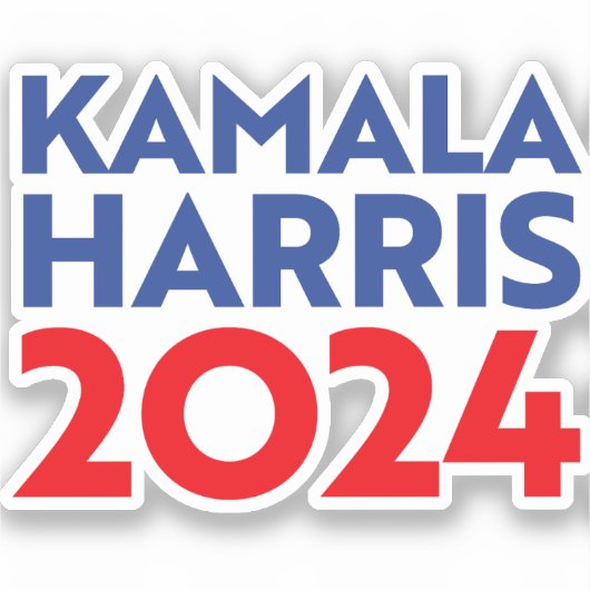 Kamala Harris 2024 Sticker (Voorkant)