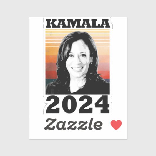 Kamala Harris 2024 Sticker (Vel)