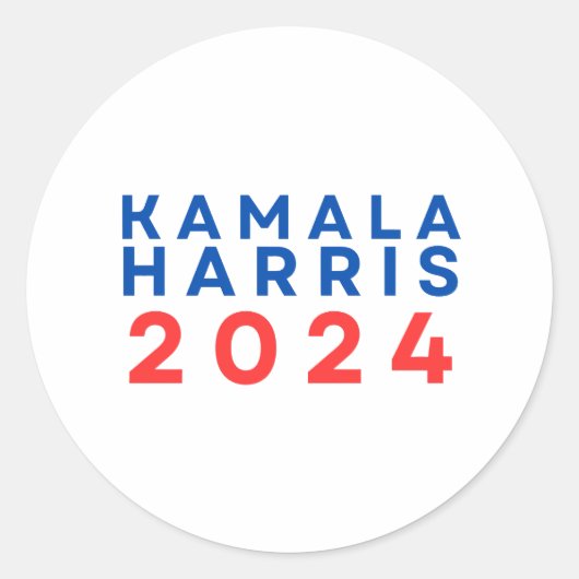 Kamala Harris 2024 Sticker (Voorkant)