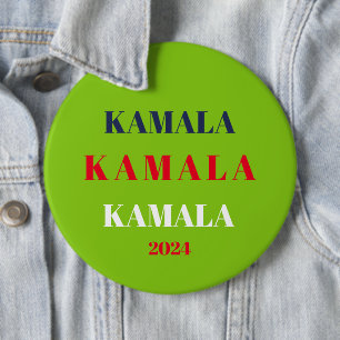 Kamala Harris 2024 Support Brat Green Ronde Button 6,0 Cm