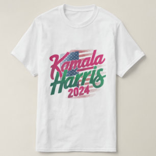 Kamala Harris 2024 T-shirt - Vet en levendig