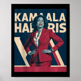 Kamala Harris 2024 - Toonaangevend met kracht ontw Poster