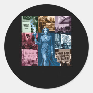 Kamala Harris 2024 Tour In Mijn Stemtijdperk Mevro Ronde Sticker