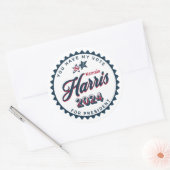 Kamala Harris 2024 | U heeft mijn stem Ronde Sticker (Envelop)