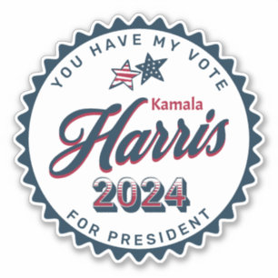 Kamala Harris 2024   U heeft mijn stem Sticker