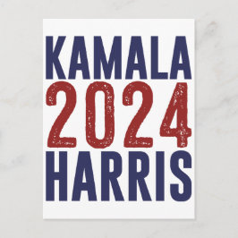 Kamala Harris 2024 van VP naar Madam President 47 Feestdagenkaart