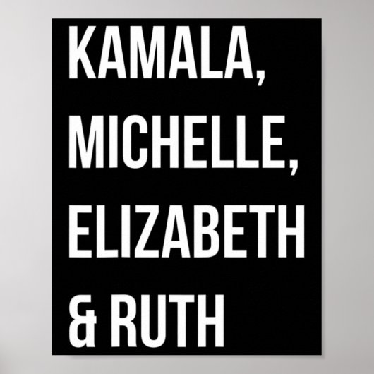 Kamala Harris 2024 Verkiezing Anti Trump Poster (Voorkant)