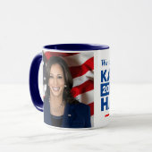 Kamala Harris 2024 Verkiezing Cool Collectible Fot Mok (Voorkant links)