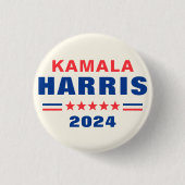 Kamala Harris 2024 verkiezing Pinback Button (Voorkant)