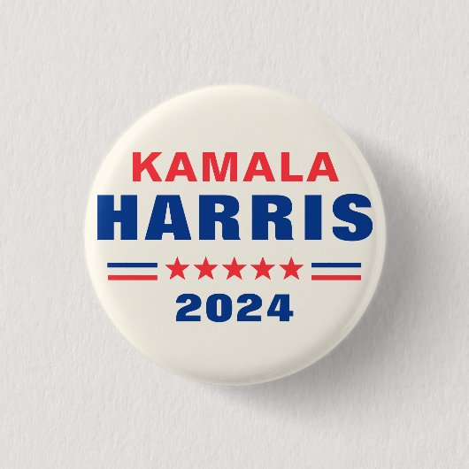 Kamala Harris 2024 verkiezing Pinback Button (Voorkant)