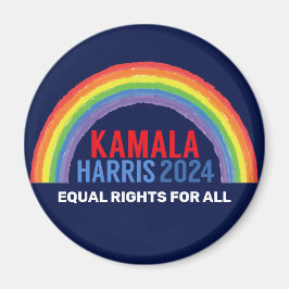Kamala Harris 2024 Verkiezing Rainbow LGBTQ Magneet