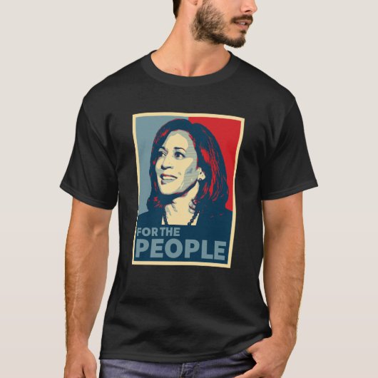 Kamala Harris 2024 Verkiezingen Hope Poster T-shirt (Voorkant)