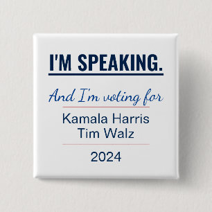 Kamala Harris 2024 verkiezingen Vierkante Button 5,1 Cm