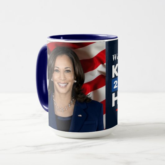 Kamala Harris 2024 Verkiezingsfoto Mok (Voorkant links)