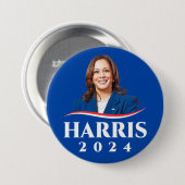 Kamala Harris 2024 verkiezingsfoto Ronde Button 7,6 Cm (Voorkant /achterkant)