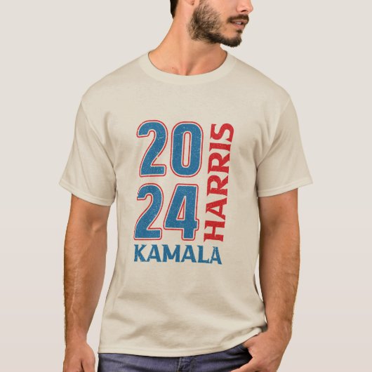 Kamala Harris 2024 Verkiezingsondersteuningsontwer T-shirt (Voorkant)