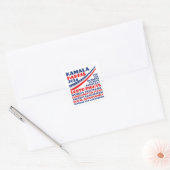 Kamala Harris 2024 Verkiezingsplatform Democraten Vierkante Sticker (Envelop)