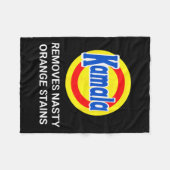 Kamala Harris 2024 verwijdert vervelende Oranje vl Fleece Deken (Voorkant (Horizontaal))