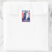 Kamala Harris 2024 Vierkante Sticker (Tas)