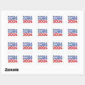 Kamala Harris 2024 Vierkante Sticker (Vel)