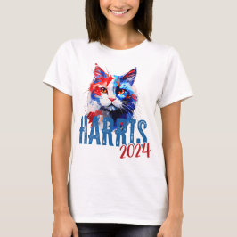 Kamala Harris 2024 voor Cat T-shirt