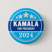 Kamala Harris 2024 voor de Button van Presidenten (Voorkant)