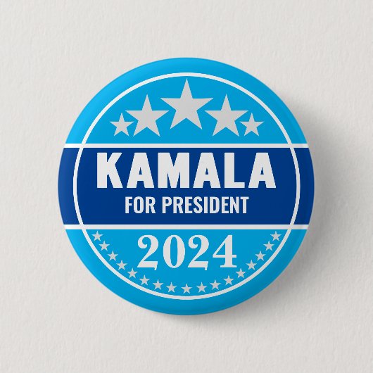 Kamala Harris 2024 voor de Button van Presidenten (Voorkant)