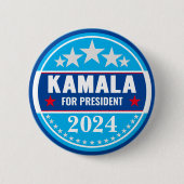 Kamala Harris 2024 voor de Button van Presidenten (Voorkant)
