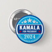 Kamala Harris 2024 voor de Button van Presidenten (Voorkant /achterkant)