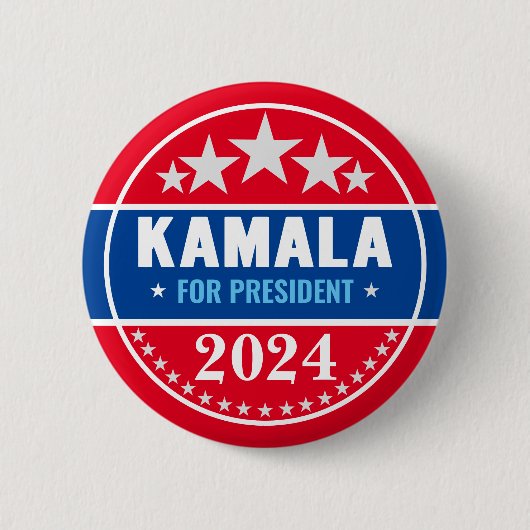 Kamala Harris 2024 voor de Button van Presidenten (Voorkant)