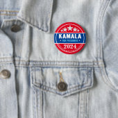 Kamala Harris 2024 voor de Button van Presidenten (In situ)