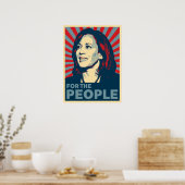 Kamala Harris 2024 voor de mensen hopen Poster (Keuken)