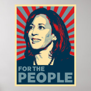 Kamala Harris 2024 voor de mensen hopen Poster