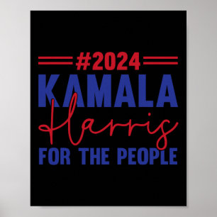 Kamala Harris 2024 voor de volksverkiezing 2024 Poster