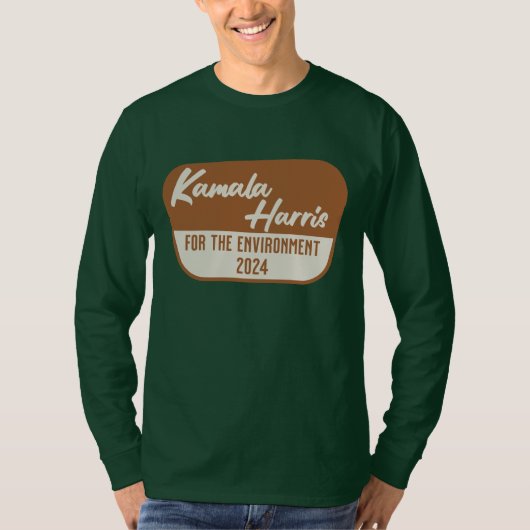 Kamala Harris 2024 voor het milieu T-shirt (Voorkant)