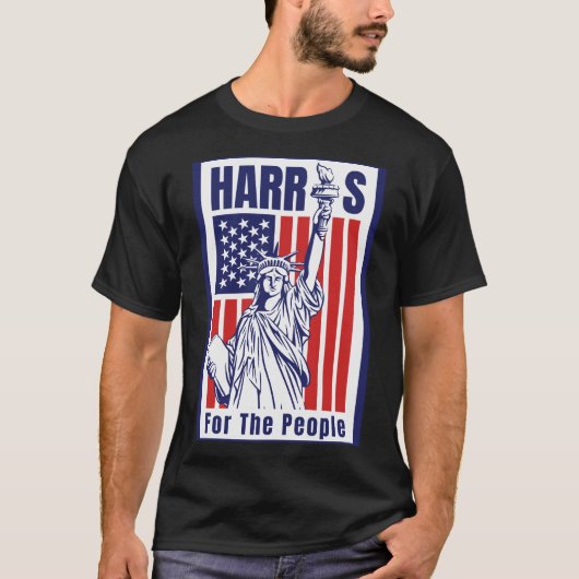 Kamala Harris 2024 - Voor het volk T-shirt (Voorkant)